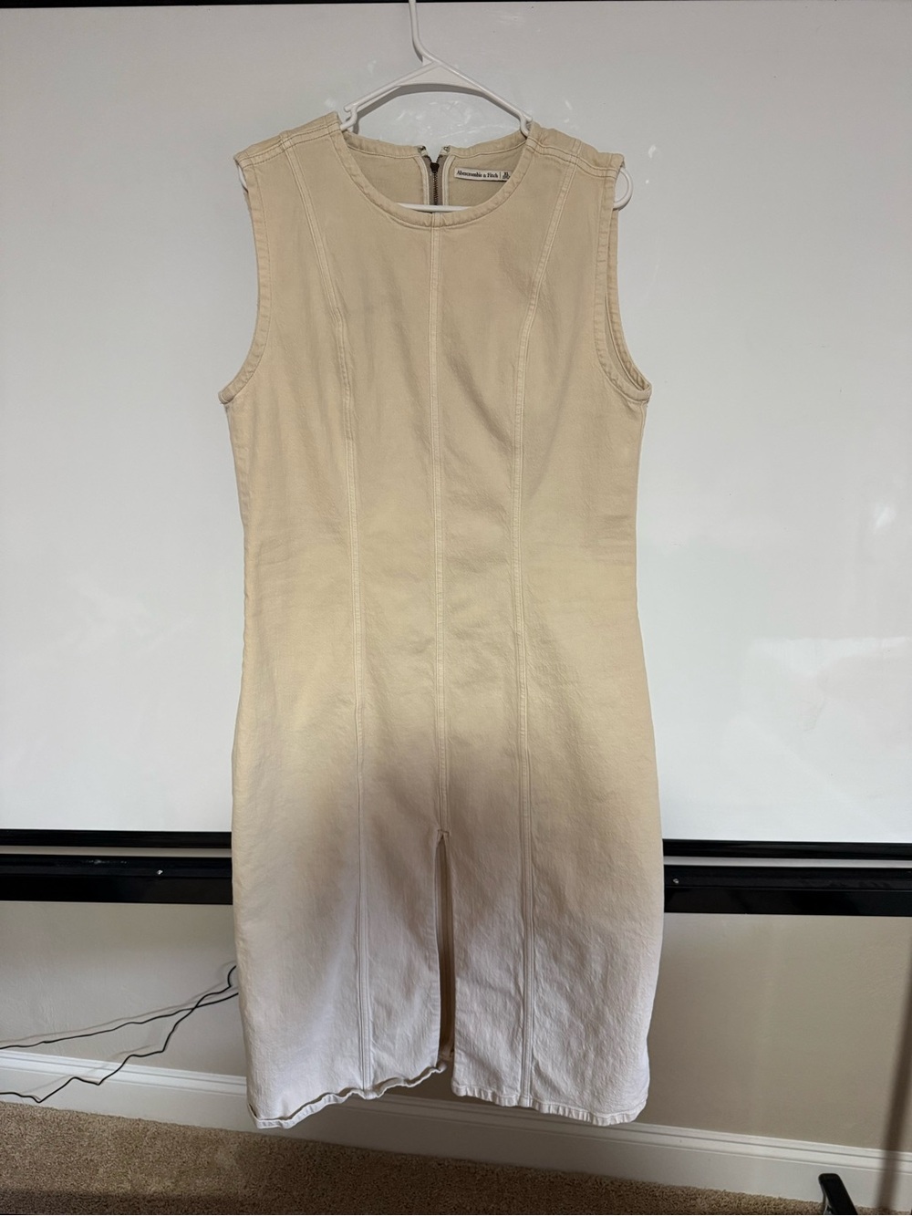 Abercrombie & Fitch Cream Denim Dress – XL
